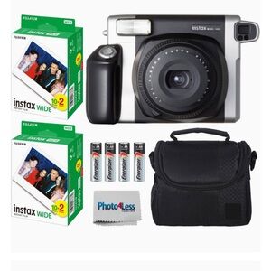 Fujifilm Instax Wide 300 Film Camera Black and Silver